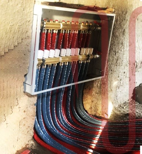 Network pipes and manifolds for heating system project - HEATOCITY